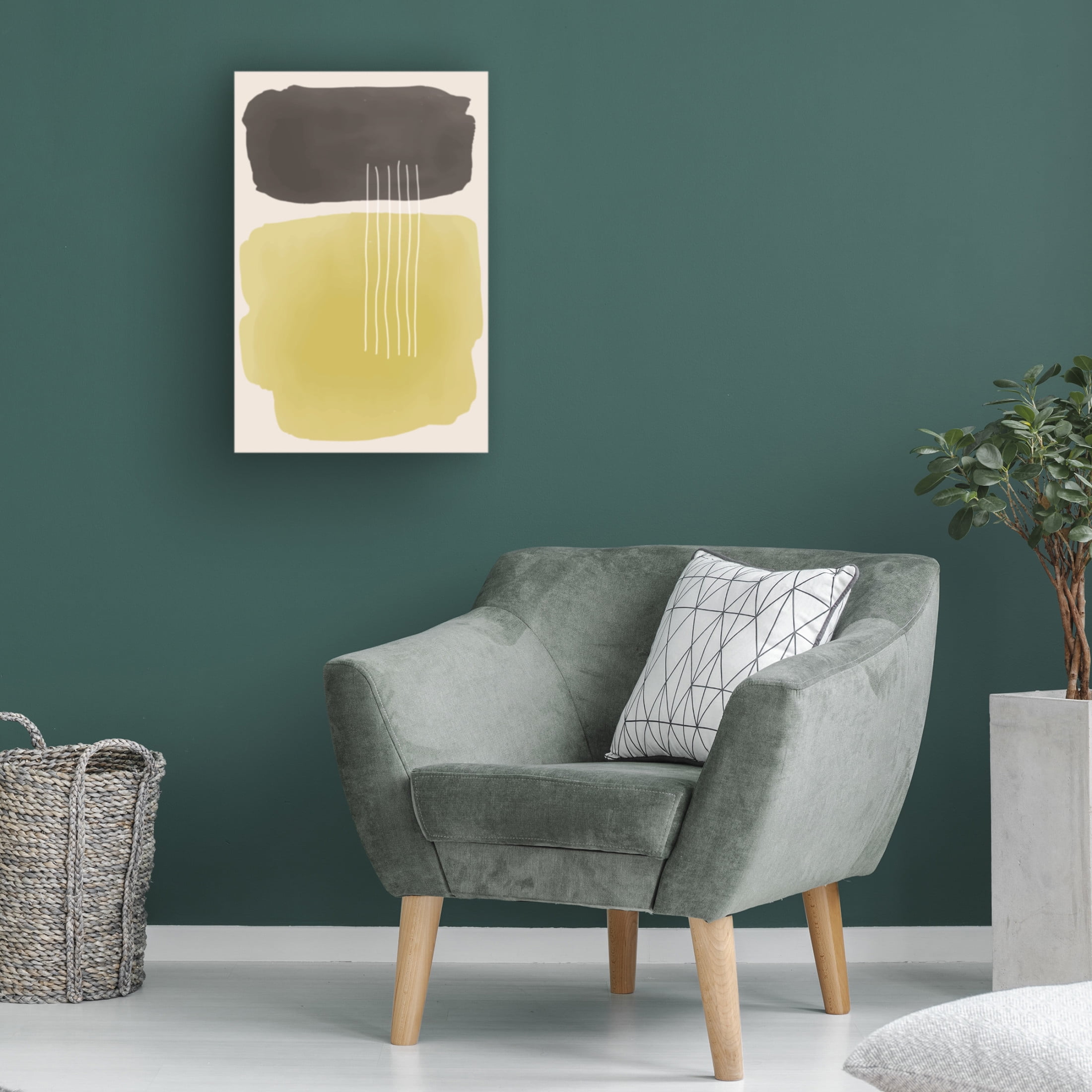 Trademark Fine Art jay stanley Watercolor Shapes Series 2 Canvas Wall Art