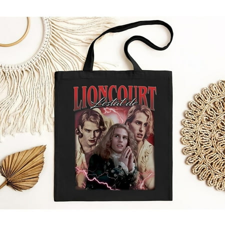 vintage Limited Lestat De Lioncourt Bag Gift Graphic Horror movie Tote Bag Vintage 90s Lioncourt Bag Actor Character Movie PM413-TH11158