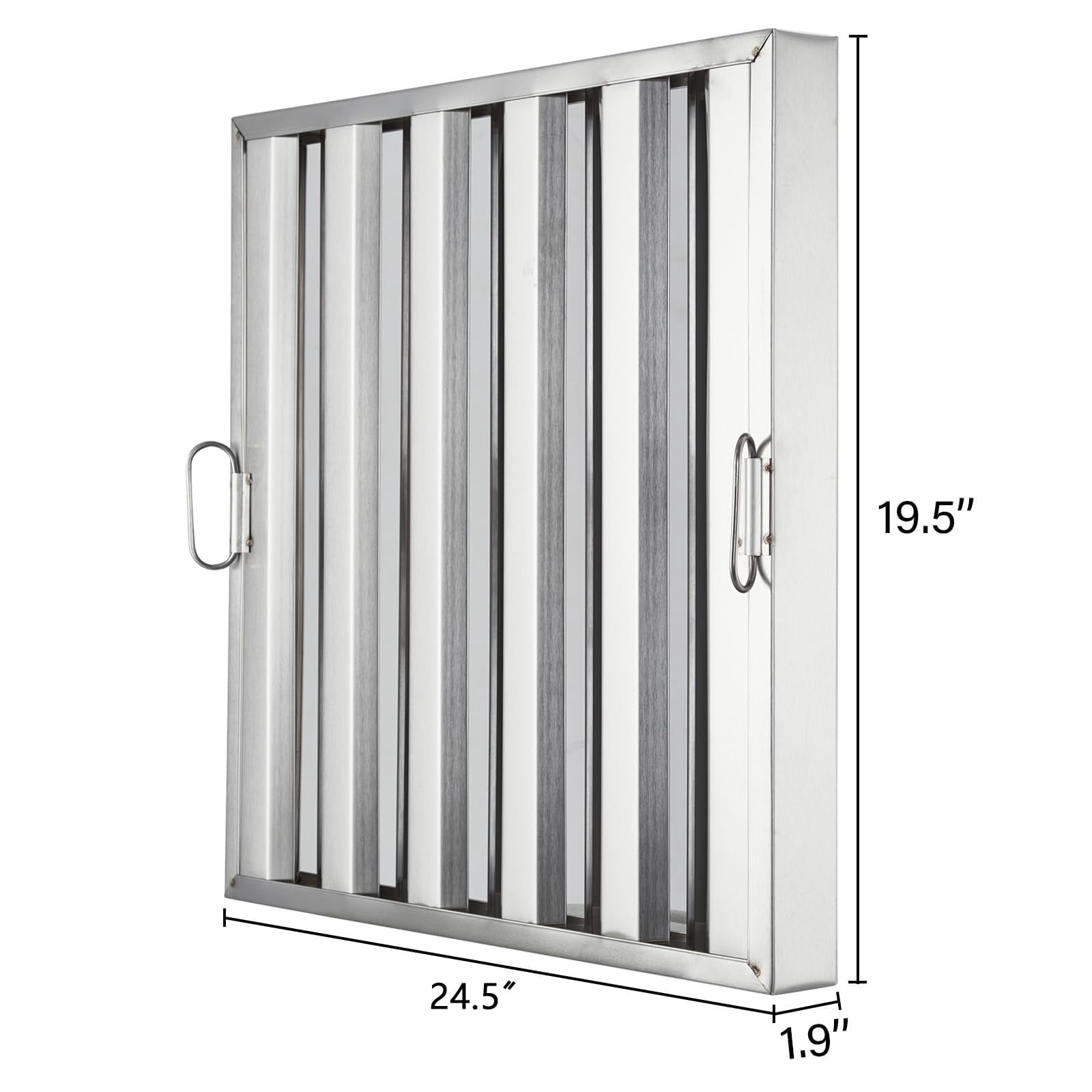 Yeshouse 430 Stainless Steel Groove Baffle Filters for Restaurant Kitchen Exhaust Hoods