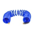 thumbnail image 2 of Camco 40’ Coiled Water Hose – Rust Resistant Brass Hose Fittings, Hose Design Prevents Kinking and Tangling, Great for Car Washing and Gardening (41985), 2 of 2
