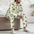 thumbnail image 7 of Salouo Funny Avocado In Mexican Clothes Print Button-Front Long Sleeve Pajama Set for Men, Soft 2Pjs Men's Long Sleeve Sleepwear-X-Large, 7 of 7