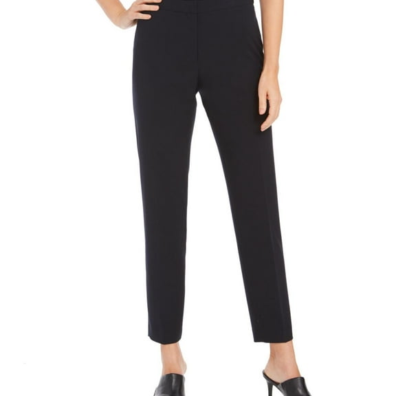 Calvin Klein Womens Highline Ankle Length Dress Pants, Blue, 8