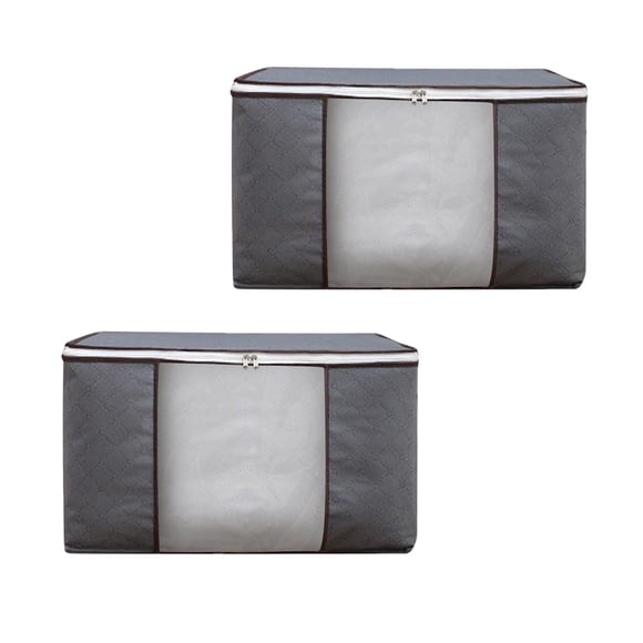 Xihbxyly Artículos Por Menos de 10 Dólares. Bolsas de Almacenamiento Grandes, Contenedores de Almacenamiento de Ropa Organizador de Armario Plegable Contenedores de Almacenamiento con Asas Tela Grues