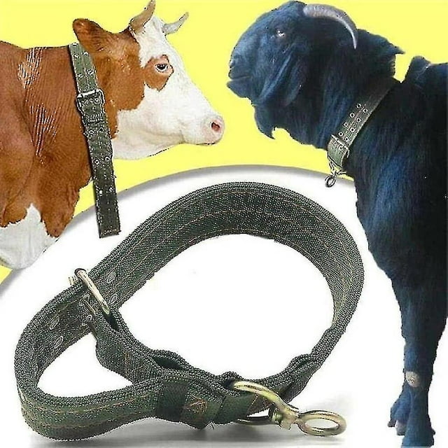 3 Pcs Cravate Solide Durable Ajustable Collier pour Bétail Collier de Transport de Vache Fournitures d'Alimentation du Bétail Ceinture en Toile Équipement Vétérinaire