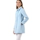 thumbnail image 4 of Abrigo Largo De Invierno Con Cuello Peter Pan Y Doble Botonadura Para Mujer Azul L, 4 of 7