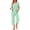 Green, variant on Weekease Two Piece Pajamas for Women Set Crew Neck Short Sleeve Tops Capris Summer Loungewear with Pockets