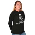 thumbnail image 4 of Keep Calm Love St Bernards Dog Joke Long Sleeve TShirt Men Women Brisco Brands S, 4 of 5