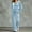 Light Blue, variant on Gamivast Lounge Sets for Women Long Sleeve Velvet Cowl Neck Tops Wide Leg Elastic Waist Pants with Pockets Relaxed Fit Tracksuit Light Blue L