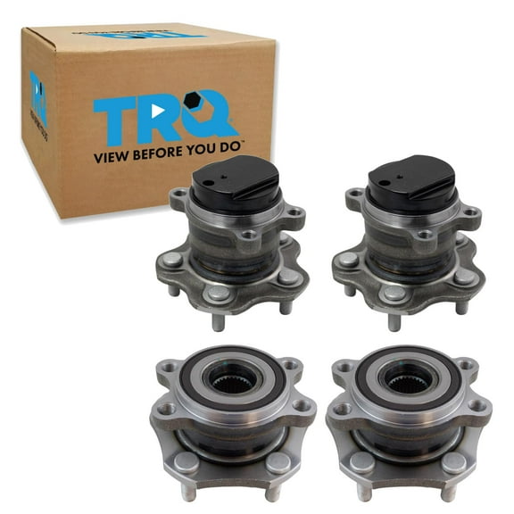 TRQ Wheel Bearing & Hub Assembly Set Fits 14-19 Nissan Rogue 17-019 Rogue Sport BHA58439