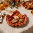 thumbnail image 4 of Qjidjing 25Pcs 7 Inch Disposable Maple Paper Plates for Halloween, Fall Harvest Thanksgiving Dinner Party Supplies, 4 of 6