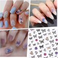 thumbnail image 4 of Butterlfy and Flower Nail Art Stickers (Butterfly Star), 4 of 4