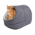 thumbnail image 2 of GOOPAWS Covered Cat & Dog Bed, Grey, 2 of 7