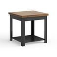 thumbnail image 4 of Bridgevine Home 24" Farmhouse Side Table – Two-Tone Wood End Table, Solid MDF Core with Veneer, Fully Assembled, Living Room Accent Table, 4 of 10