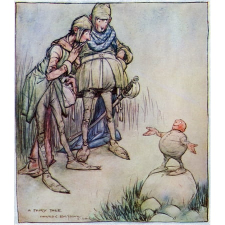 Fairy Tale Princess Pictures - A Fairy Tale From the picture by Harold C Earnshaw from the book Princess Marie-Joss Childrens Book published 1916 Poster Print by Hilary Jane Morgan Design Pics