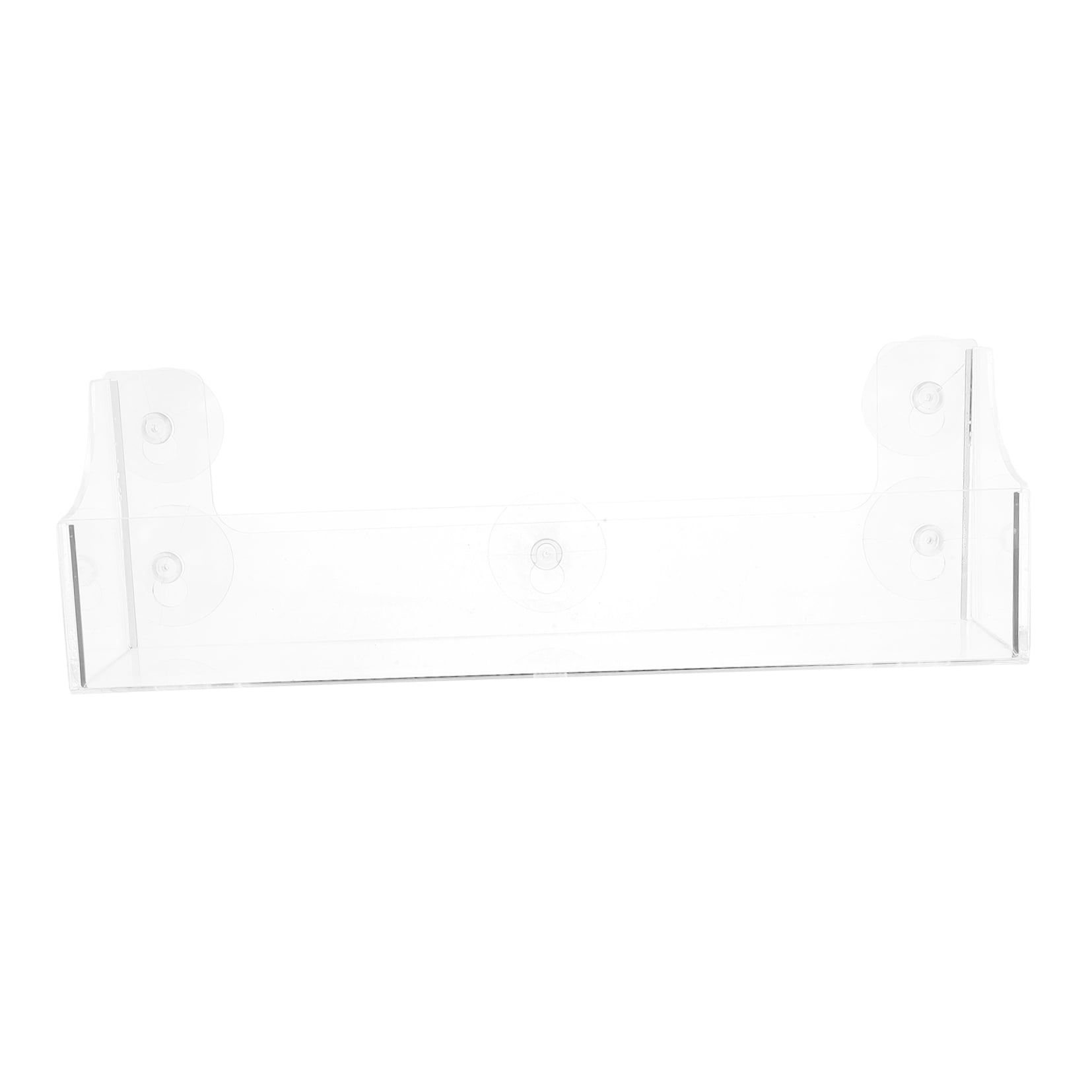 LEORX Fridge Accessory 1Pack Acrylic Shelf With Suction Cup 36.50X12.00X8.50CM For Item Display