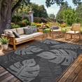 thumbnail image 4 of Gaderth Outdoor Rug 8x10 Waterproof Reversible Plastic Straw Patio Rug, Large Leaf Outdoor Area Mat With Stakes, Foldable RV Camping Rug For Deck, Backyard, Beach, Picnic, Grass, Camper, 4 of 10