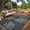 Black Gray, variant on Nanan 8×10 Outdoor Plastic Rug, All-Weather Plastic Outdoor rug, Fixing Ropes Design, Waterproof, UV Protection and Easy Maintenance for Patio, Garden, RV, Campsite, Dark Blue & White