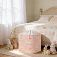 thumbnail image 6 of Roiihwy Storage Bins with Lids, Drawstring Design Moving Storage Bags Basket Containers, Foldable Cube Storage Organizer for Toys, Cloths, Bedding(10x10x8in), 6 of 6