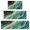 Teal Marble Gold, variant on Blue Marble Gold Wave Pattern Kitchen Rugs Sets Of 3,Kitchen Runner Rugs Non Skid Washable,Decorative Kitchen Floor Mats for Kitchen,Sink,Laundry,17"x30" 17"x47" 17"x59"
