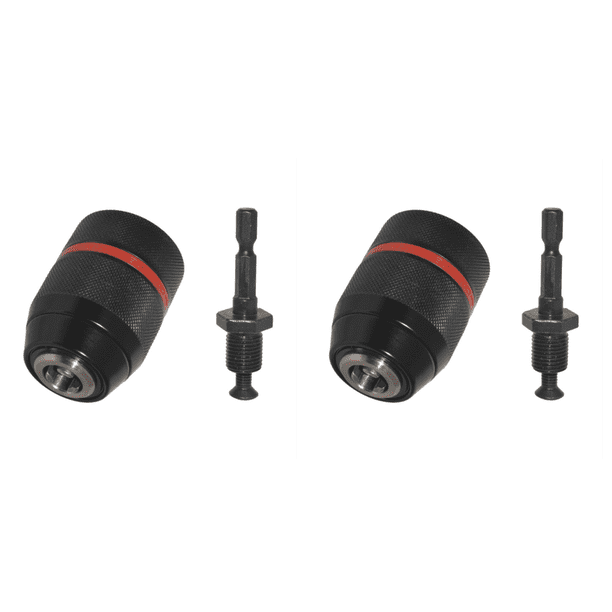 Portabrocas sin llave con vástago hexagonal de 1 4/pulgadas convertidor de cambio rápido de 5-13 mm (estilo D)