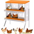 thumbnail image 2 of Poulailler à 6 Trous avec Ventilation, Acier Galvanisé pour Poules et Canards, 2 of 7