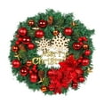 thumbnail image 3 of Suncoda Christmas Wreath, Crown Snowflake Christmas Door Hanger Christmas Ball Crown Rattan Decoration Holiday Christmas Office Wall Crown Wedding Or Decoration, Christmas Ornament, 3 of 9