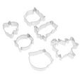 thumbnail image 4 of Shisuyan 6Pcs Stainless Steel DIY Molds Cookie Biscuit Molds Baking Tools (Silver), 4 of 8