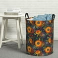 thumbnail image 5 of Picia Sunflowers Large Laundry Basket, Waterproof, Freestanding Laundry Hamper, Collapsible Tall Clothes Hamper with Extended Handles-Medium, 5 of 8