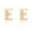 E, variant on AVORA 10K Yellow Gold Simulated Diamond CZ Initial "E" Stud Earrings