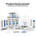 thumbnail image 6 of SimPure Under Sink Water Filter System, 6-Stage 100 GPD Reverse Osmosis Filtration System Alkaline Water Purifier NSF Certified with Faucet & Tank, 6 of 13