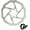 Silver, variant on BUCKLOS 160 mm/180mm MTB Disc Brake Rotor, HS1 Bicycle Brake Disc Rotor, Stainless Steel Bicycle Rotors with 6 Bolts, fit for Road Bike, Mountain Bikes, BMX