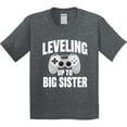 thumbnail image 3 of Inktastic Leveling Up to Big Sister Youth T-Shirt, 3 of 5