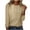 Khaki, variant on Brilliant Casual Shirts for Women Fashion Women Casual Long Sleeve Round Neck Loose T-Shirt Blouse Tops clothes under $5.00