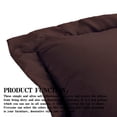 thumbnail image 5 of Organictune Brushed Microfiber Euro Pillow Shams Set of 2, 26 x 26 Soft and Breathable Square Pillow Cases, Chocolate, 26"×26", 5 of 5