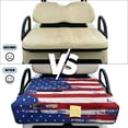 thumbnail image 6 of COEQINE Easy-Carry Golf Cart Seat Cover, Foldable Design with Handle for Storage, Universal Size Quilted Polyester, 4 Front Pockets, Machine Washable, Fashion American Flag, 6 of 8