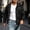 Black, variant on Men's Vintage Trucker Jacket PU Faux Leather Lapel Collar Snap Button Shacket Long Sleeve Printed Western Streetwear Black-A