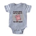 thumbnail image 1 of CafePress - Happy Hippo - Cute Infant Baby Football Bodysuit, 1 of 1