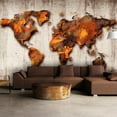 thumbnail image 1 of Tiptophomedecor World Map Wallpaper Wall Mural - World Of Bronze, 1 of 3