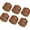 brown, variant on 6pcs PU Leather Napkin Rings Elegant Party Table Setting Accessories Dinning Decoration for Home and Restaurant Use