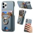 thumbnail image 1 of Case for FOXDOCK iPhone 11 Pro Max , Leather, Bear Ring, Card Holder, 1 of 4