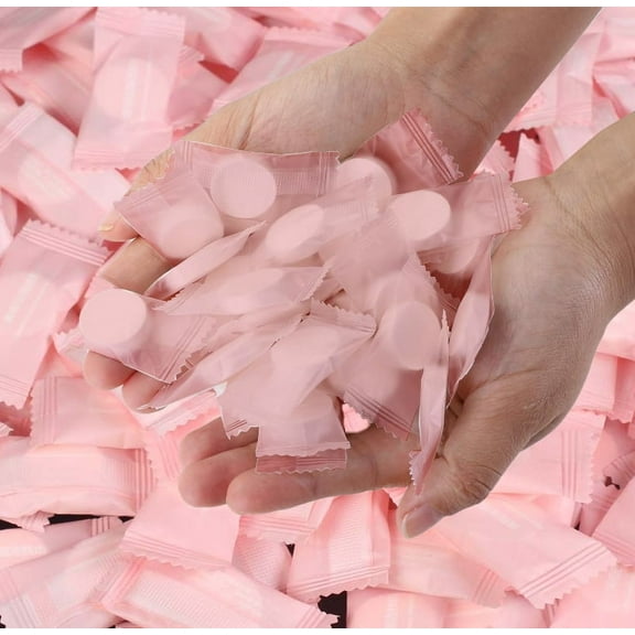 Compressed Towel 100 PCS Mini Tablets Disposable Portable Face Towel Coin Tissue Eco-Friendly for Travel Camping Hiking Sport Beauty Home Hand Wipes Outdoor Activities