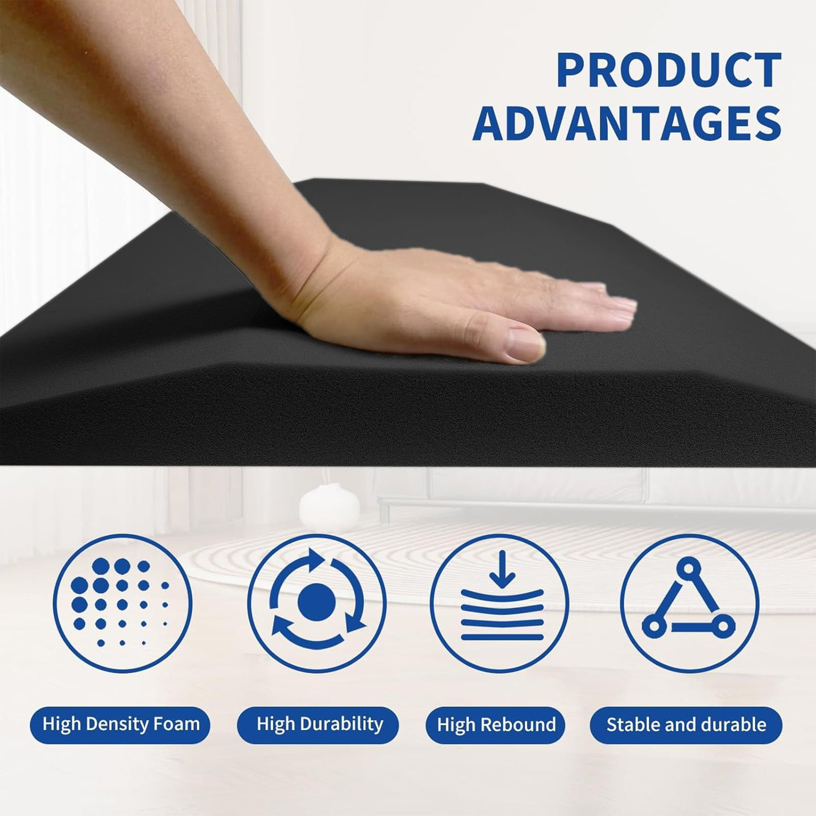 Dxssxc High Density Trapezium Foam Cushion Support Insert, Sofa & Chair Seat Pad Upgrade For Sagging Cushions, Home Furniture Comfort Repair For Couches, Recliners & Lounges