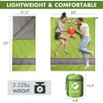 thumbnail image 2 of Camping Sleeping Bag with Compression Sack, Lightweight 3-Season Sleeping Bag for Adults & Kids, for Hiking, Backpacking, Spring Summer Fall Use, 2 of 7