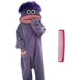 thumbnail image 7 of Big Mouth Monster Onesie Adult Novelty Funny One-Piece Pajamas, 7 of 7