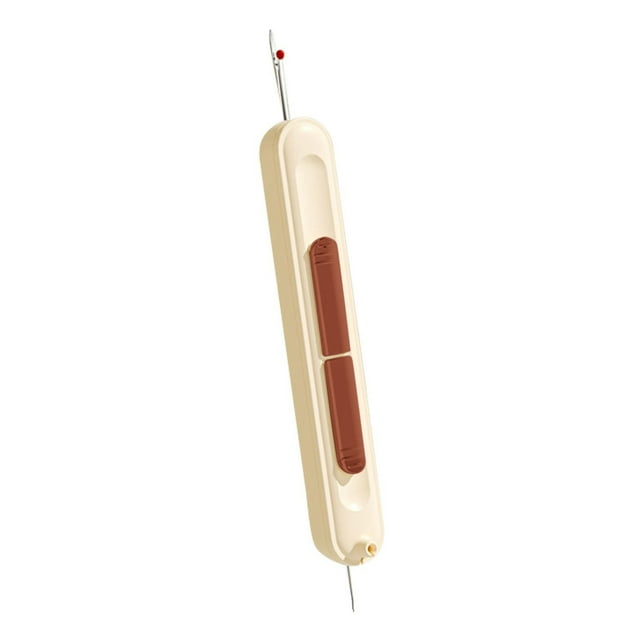 Needle Threaders, 1PCS 2 in 1 Needle Threader Seam Ripper for Hand Stitching, Upgraded Automatic Needle Threader with Stretchable Thread Insertion Needles, Sewing Supplies, Sewing Stitch Remover Tool