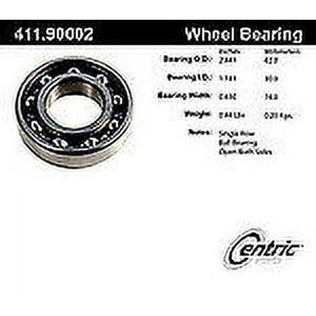centric 411.90002e standard axle ball bearing Fits select: 1966-1979 VOLKSWAGEN TYPE 1, 1974 VOLKSWAGEN THE THING