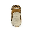 thumbnail image 2 of BLISSFUL STEP Sandales Compensées à Plateforme Espadrilles pour Femmes Léopard 10, 2 of 7
