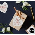 thumbnail image 6 of Inkdotpot Real Rose Gold Foil Kiss The Miss Goodbye Bridal Shower Tags Favor Hang Paper Tags 50 Pieces, 6 of 6