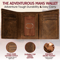 thumbnail image 3 of Bull Guard Genuine Leather Trifold Wallet For Men RFID And ID Window, 3 of 5