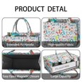 thumbnail image 4 of Large Capacity Tote Bag,Colorful Sports Items Pattern Handbag Fashion Luxury Tote Bag,15.7"x13"x 5.1" Inches,Laptop Compatible, 4 of 6